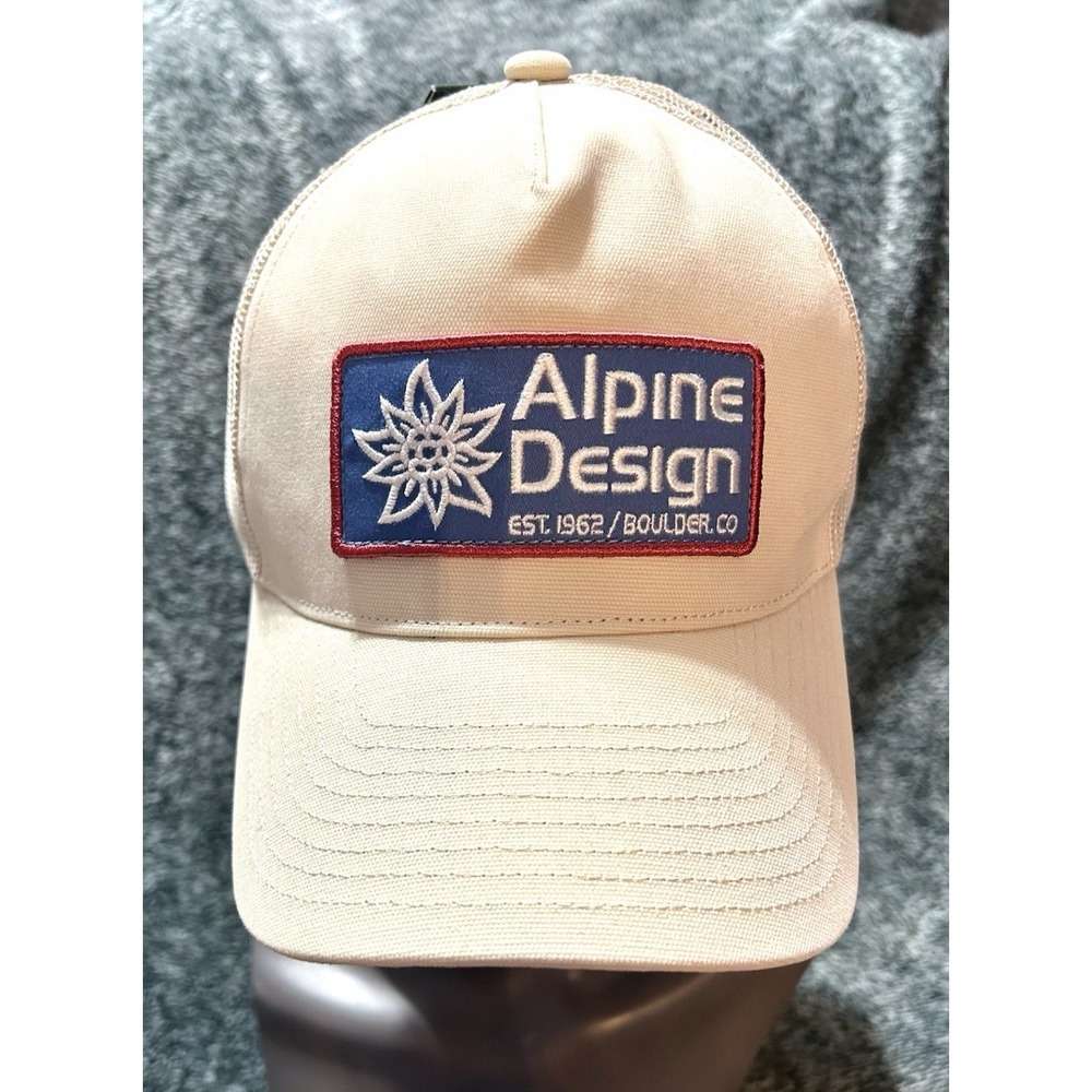 Alpine Designs Natural Khaki OSFA Mesh Back Trucker Hat (Y2)